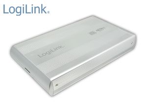 LOGILINK 8,9 cm (3,5") Festplatten-Gehäuse, USB 3.0 zu SATA, silber von Logilink