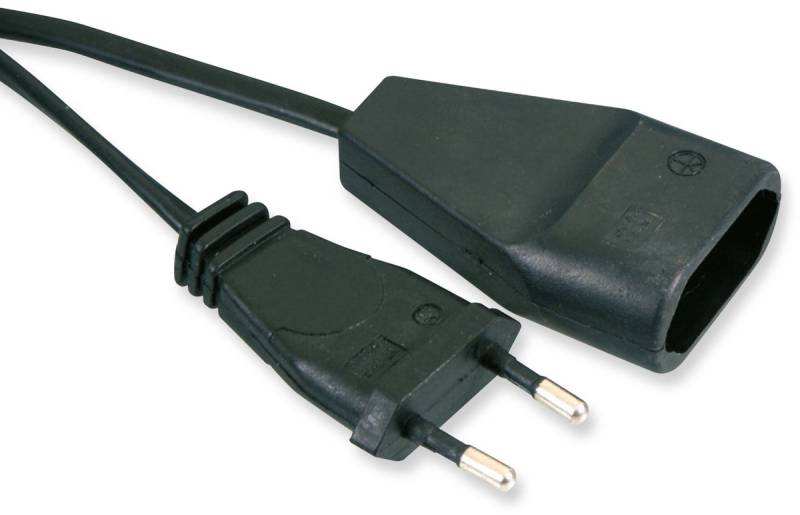 LOGILINK AS SCHWABE Euro-Verlängerung, 3 m, schwarz von Logilink
