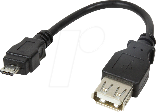 LOGILINK AU0030 - Adapter USB 2.0 Micro-B Stecker > A Buchse, 0,1 m von Logilink