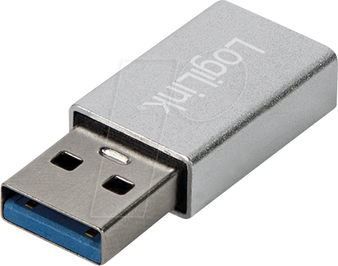 LOGILINK AU0056 - USB 3.0 Adapter, A-Stecker > C-Buchse, Silber von Logilink
