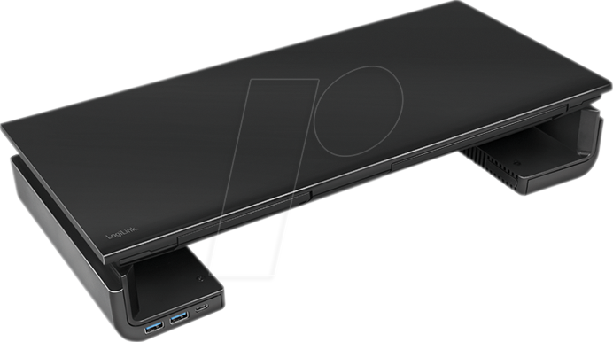 LOGILINK BP0141 - Monitorständer, ergonomisch, 420-520 mm lang, 2x USB 3.0, 1x USB von Logilink