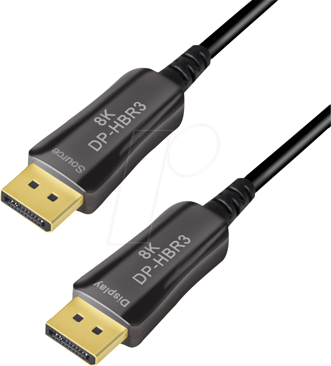 LOGILINK CDF0102 - DisplayPort 1.4 Kabel, St. > St., 8K@60Hz, AOC, 30 m von Logilink