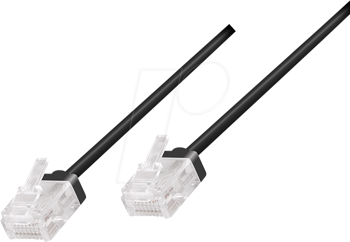 LOGILINK CQ3043U - RJ45-Kabel Cat.6a U/UTP slim 1,5 m schwarz von Logilink