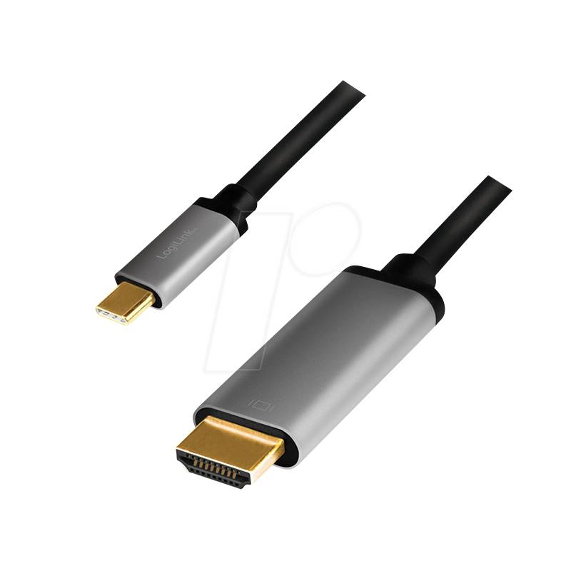 LOGILINK CUA0101 - Adapterkabel USB Type-C  > HDMI, 4K@60 Hz, 1,8 m von Logilink