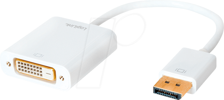 LOGILINK CV0058B - DisplayPort Adapter, DP Stecker auf DVI Buchse von Logilink