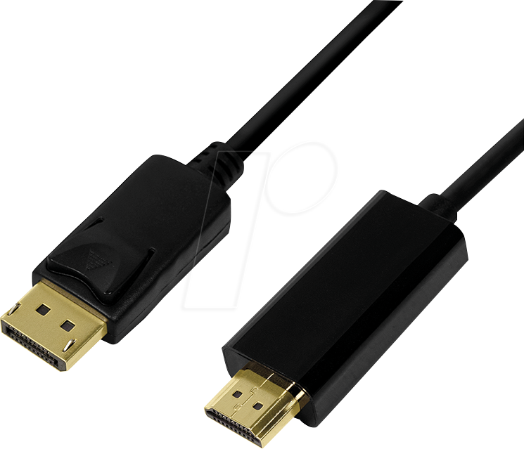 LOGILINK CV0128 - DisplayPort 1.2 auf HDMI A Stecker, 4K/30Hz, 3 m, schwarz von Logilink