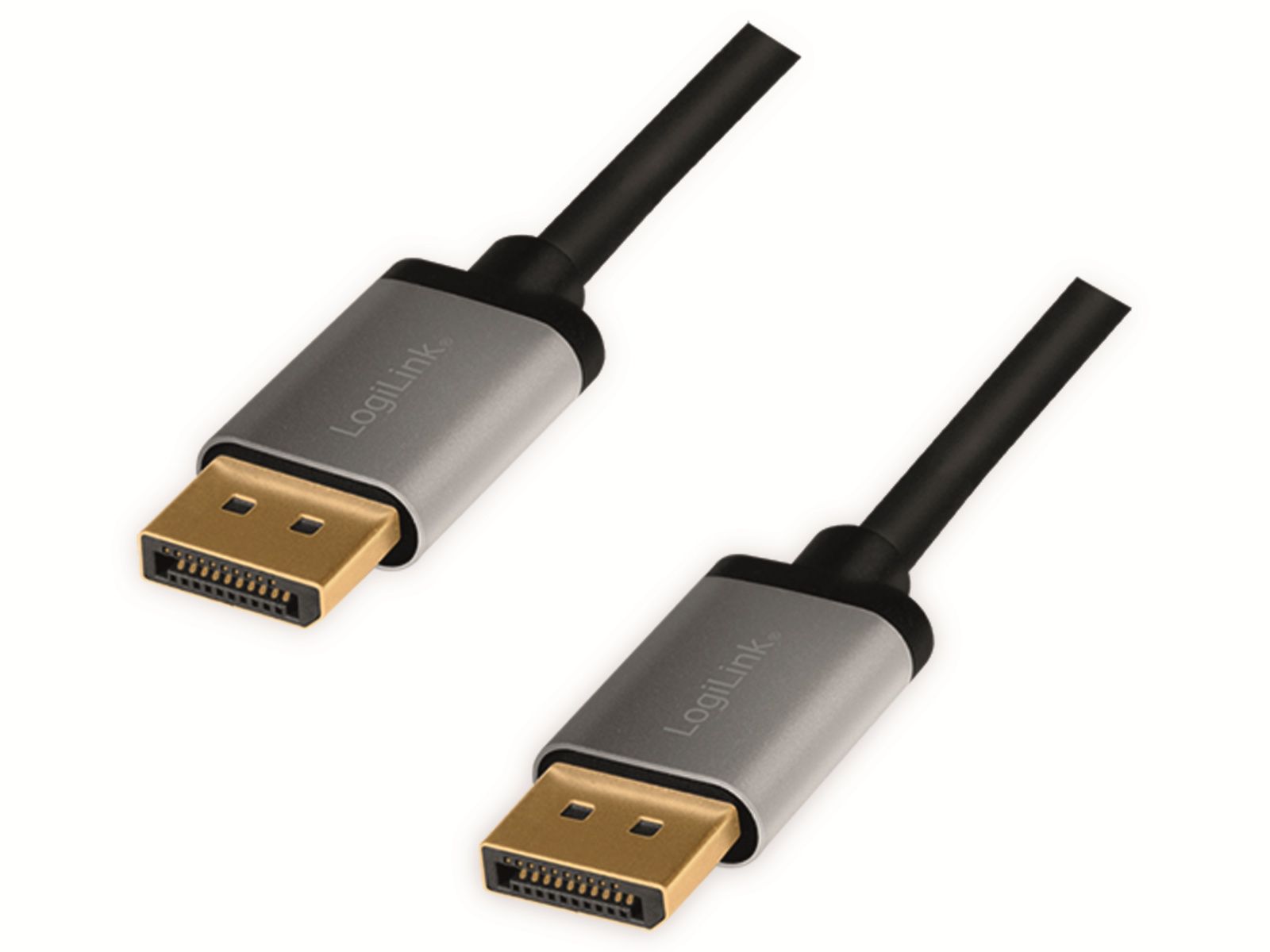 LOGILINK DisplayPort-Kabel CDA0103, Stecker/Stecker, Alu, 4k, 5 m von Logilink