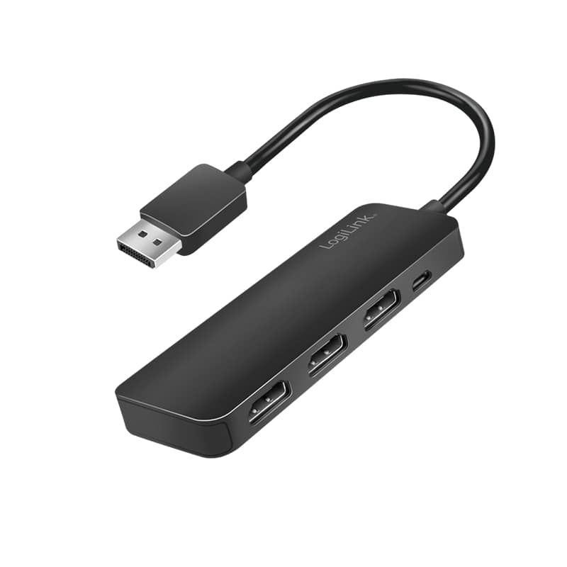 LOGILINK DisplayPort-Splitter CV0146, 4K, 1x DP zu 3x HDMI, schwarz LOGILINK DisplayPort-Splitter CV0146, 4K, 1x DP zu 3x HDMI, schwarz von Logilink