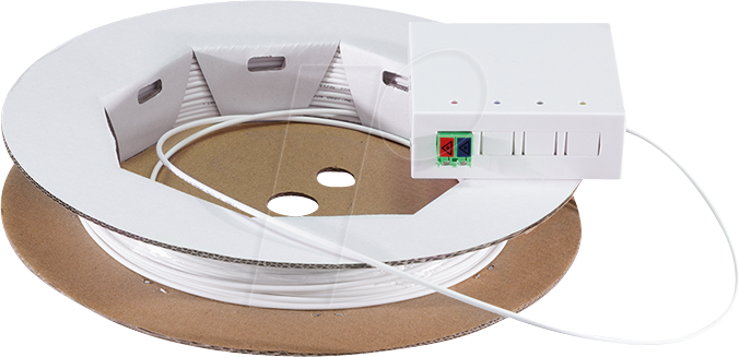 LOGILINK FB2LC50 - FTTH-Anschlussbox, 1x LCD/APC, mit 50 m Anschlusskabel von Logilink
