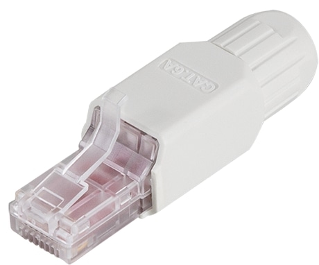 LOGILINK Feldkonfektionierbarer Cat.6A RJ45 Stecker, werkzeugfreie Montage von Logilink