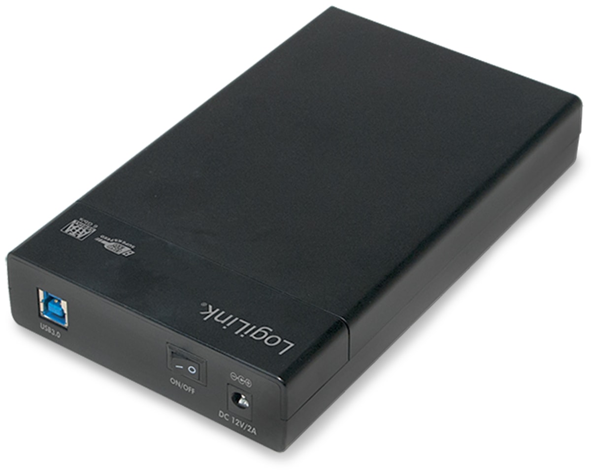 LOGILINK Festplattengehäuse UA0276, 8,9 cm (3,5"), USB 3.0, Schraubenloses Design von Logilink