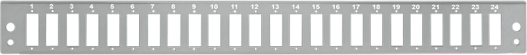 LOGILINK Frontblende FB2402G, grau, für 19" Spleißbox, 24x SC/LC Quad von Logilink