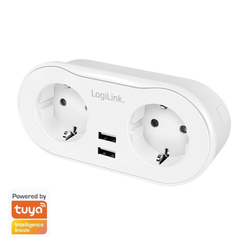 LOGILINK Funksteckdose SH0102, 2-fach, 2x USB, Smart von Logilink