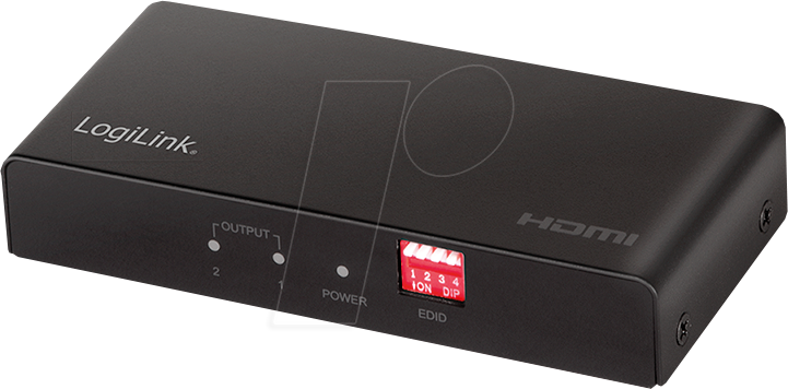 LOGILINK HD0033 - HDMI-Splitter, 1x2-Port, 4K/60 Hz, Downscaler, EDID von Logilink