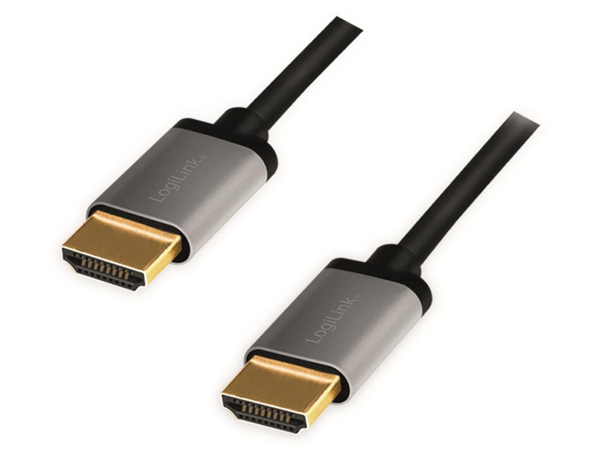 LOGILINK HDMI-Kabel CHA0100, Stecker/Stecker, Alu, 4k, 1 m LOGILINK HDMI-Kabel CHA0100, Stecker/Stecker, Alu, 4k, 1 m von Logilink