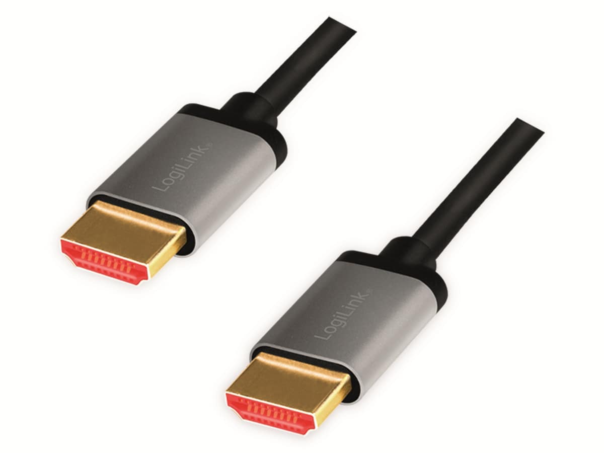 LOGILINK HDMI-Kabel CHA0104, Stecker/Stecker, Alu, 8k, 1 m von Logilink