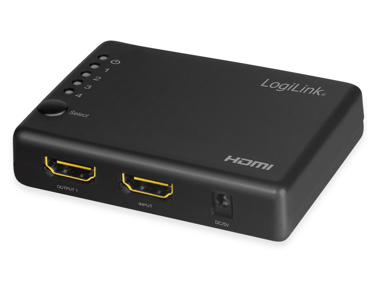 LOGILINK HDMI-Splitter HD0036, 1x4-Port, 4K/30 Hz, schlank von Logilink