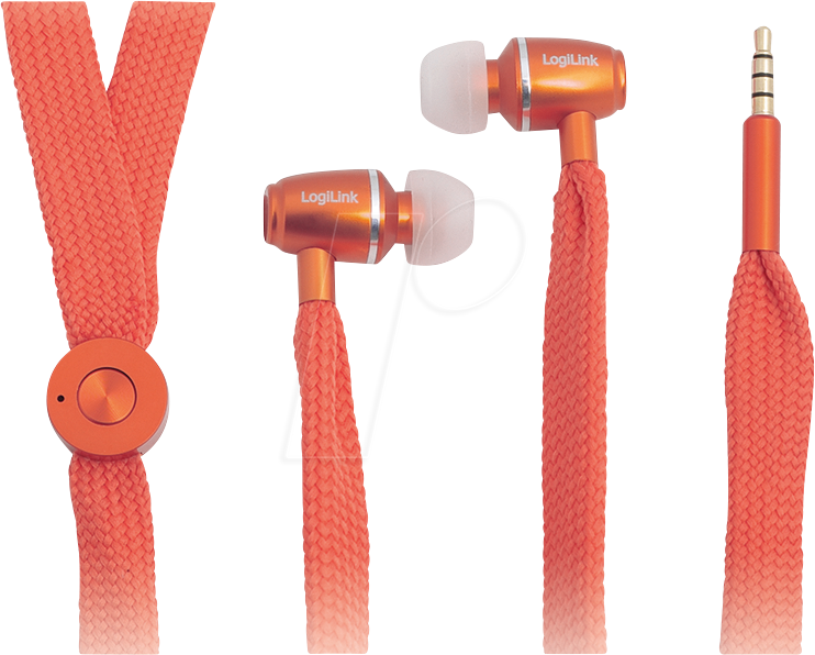 LOGILINK HS0027 - In-Ear Kopfhörer, orange von Logilink
