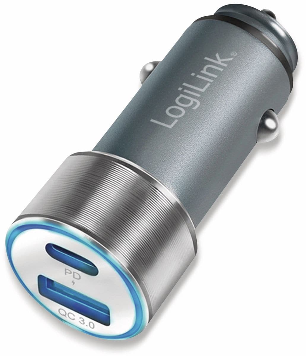 LOGILINK KFZ USB-Lader PA0252, 2-fach, 36 W, 1x USB-A, 1x USB-C von Logilink