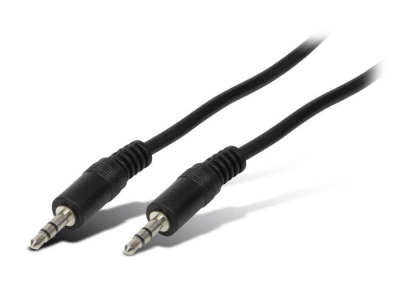 LOGILINK Klinkenkabel CA1052, 5 m, 2x Stecker 3,5 mm, stereo, schwarz von Logilink