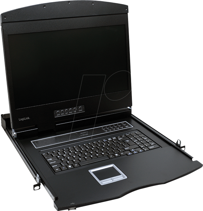 LOGILINK LC902GE - 19 Zoll KVM Konsole, 19'' TFT mit Tastatur DE von Logilink