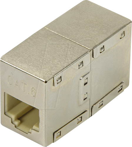 LOGILINK NP0058 - Modular-Kupplung RJ45 Buchse/Buchse Cat.6 von Logilink