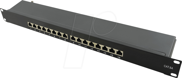 LOGILINK NP0076 - Patchpanel, 19”, 16-Port, Cat.6 von Logilink