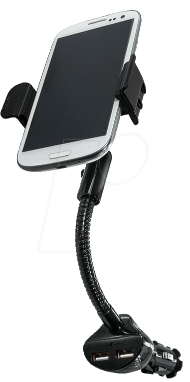 LOGILINK PA0121 - KFZ - Smartphone-Halter, Ladegerät, universal von Logilink