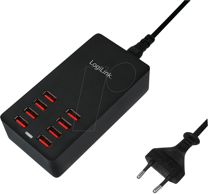 LOGILINK PA0140 - USB-Ladegerät, 44 W, 8x USB-A, 8800 mA von Logilink