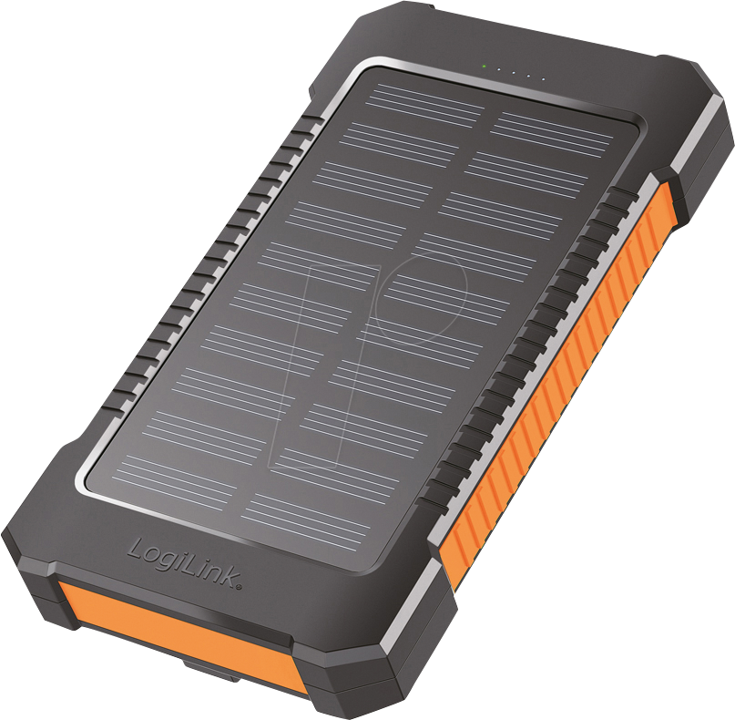 LOGILINK PA0290 - Powerbank, 6000 mAh, 2x USB-A, Solar, Taschenlampe von Logilink