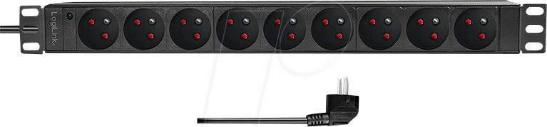 LOGILINK PDU9F03 - 19'' Steckdosenleiste, 9-fach von Logilink