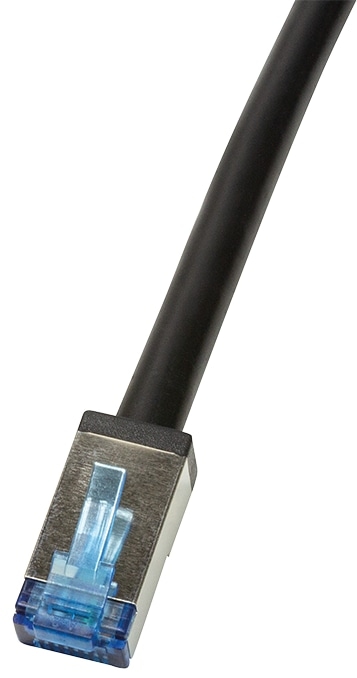 LOGILINK Patchkabel Outdoor CAT.6A S/FTP schwarz 0,5m von Logilink