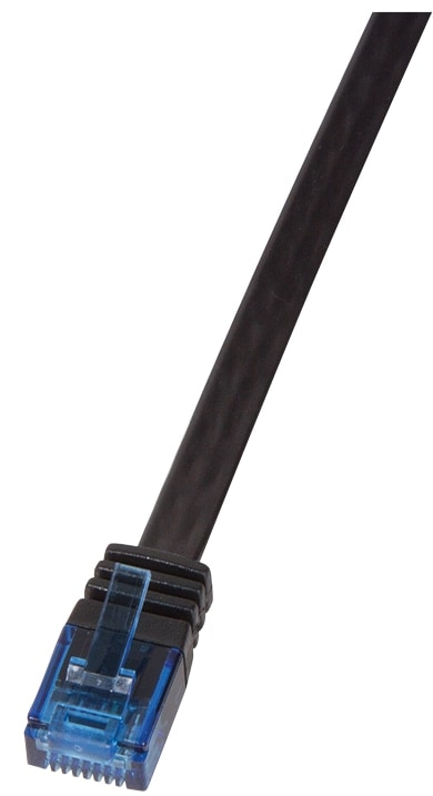 LOGILINK Patchkabel Slimline CAT.6 U/UTP 0,5m schwarz von Logilink