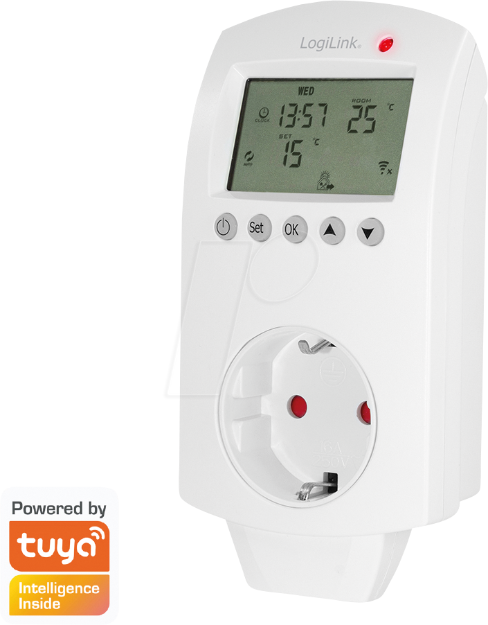 LOGILINK SH0106 - Schaltbare WLAN-Steckdose, Thermostat von Logilink