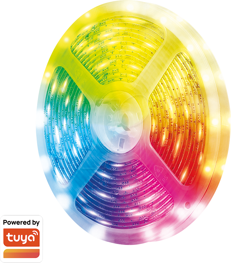 LOGILINK SH0127 - Wi-Fi Smart RGBW-LED-Band, selbstklebend, 300 lm, Tuya kompatibe von Logilink