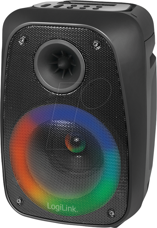 LOGILINK SP0058 - Bluetooth®-Lautsprecher mit Party Licht, schwarz von Logilink