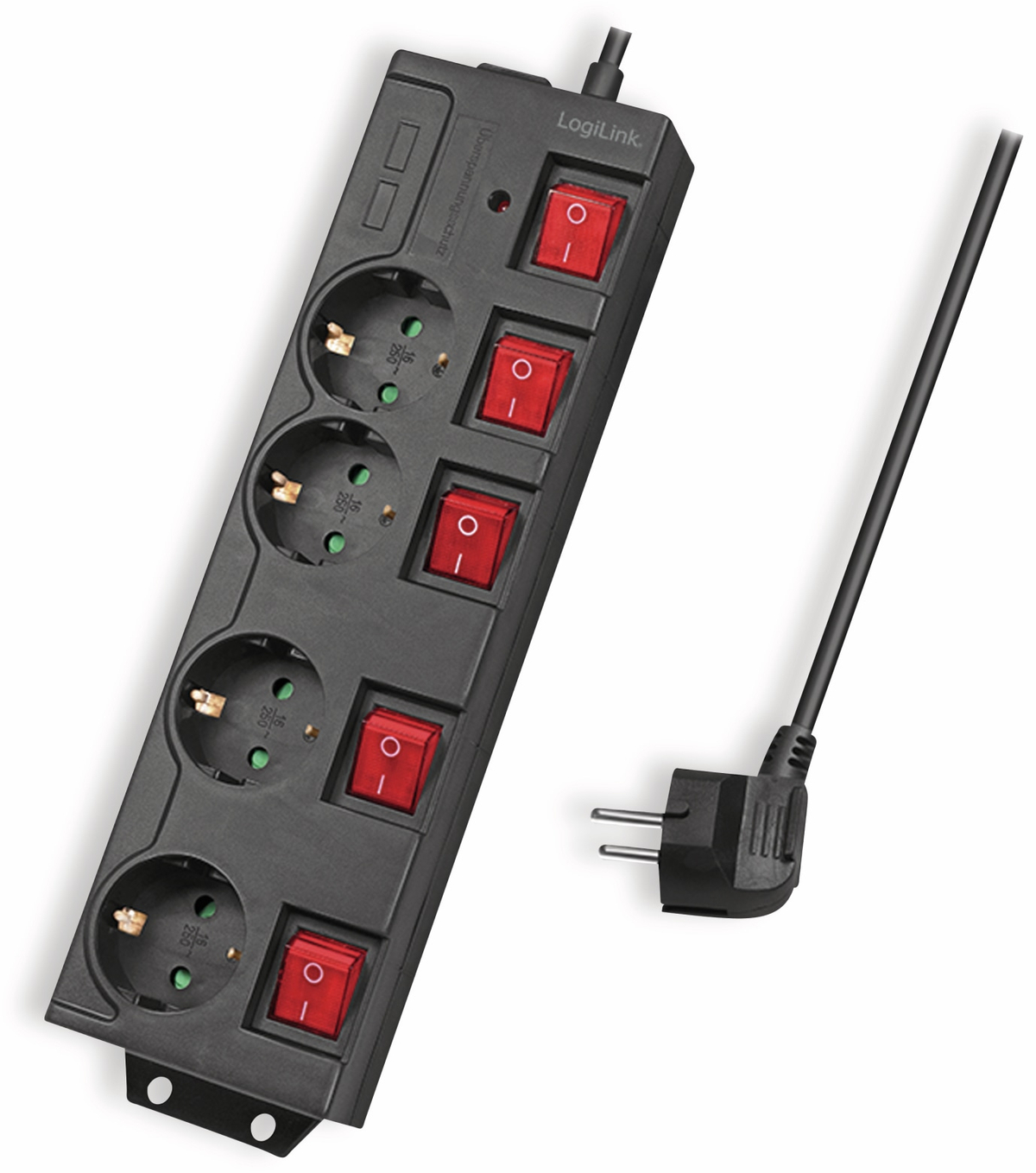 LOGILINK Steckdosenleiste LPS251, 4-fach, schwarz LOGILINK Steckdosenleiste LPS251, 4-fach, schwarz von Logilink