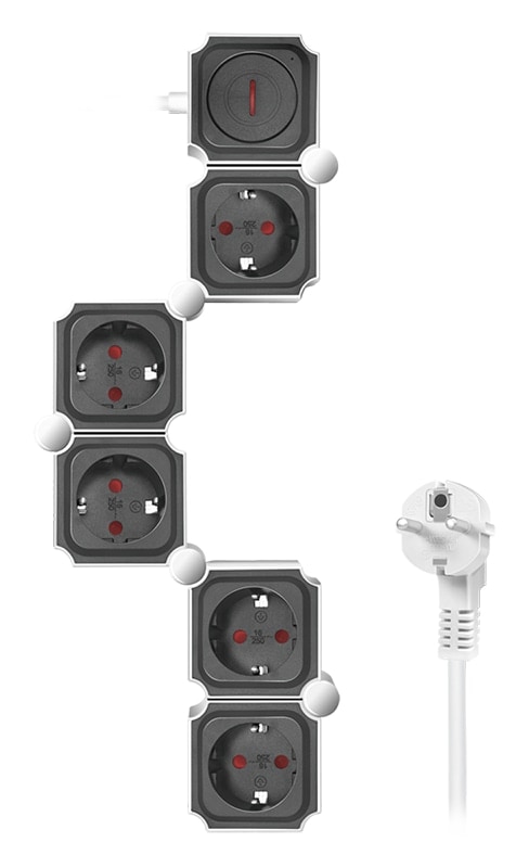 LOGILINK Steckdosenleiste LPS277, 5-fach, flexibel von Logilink