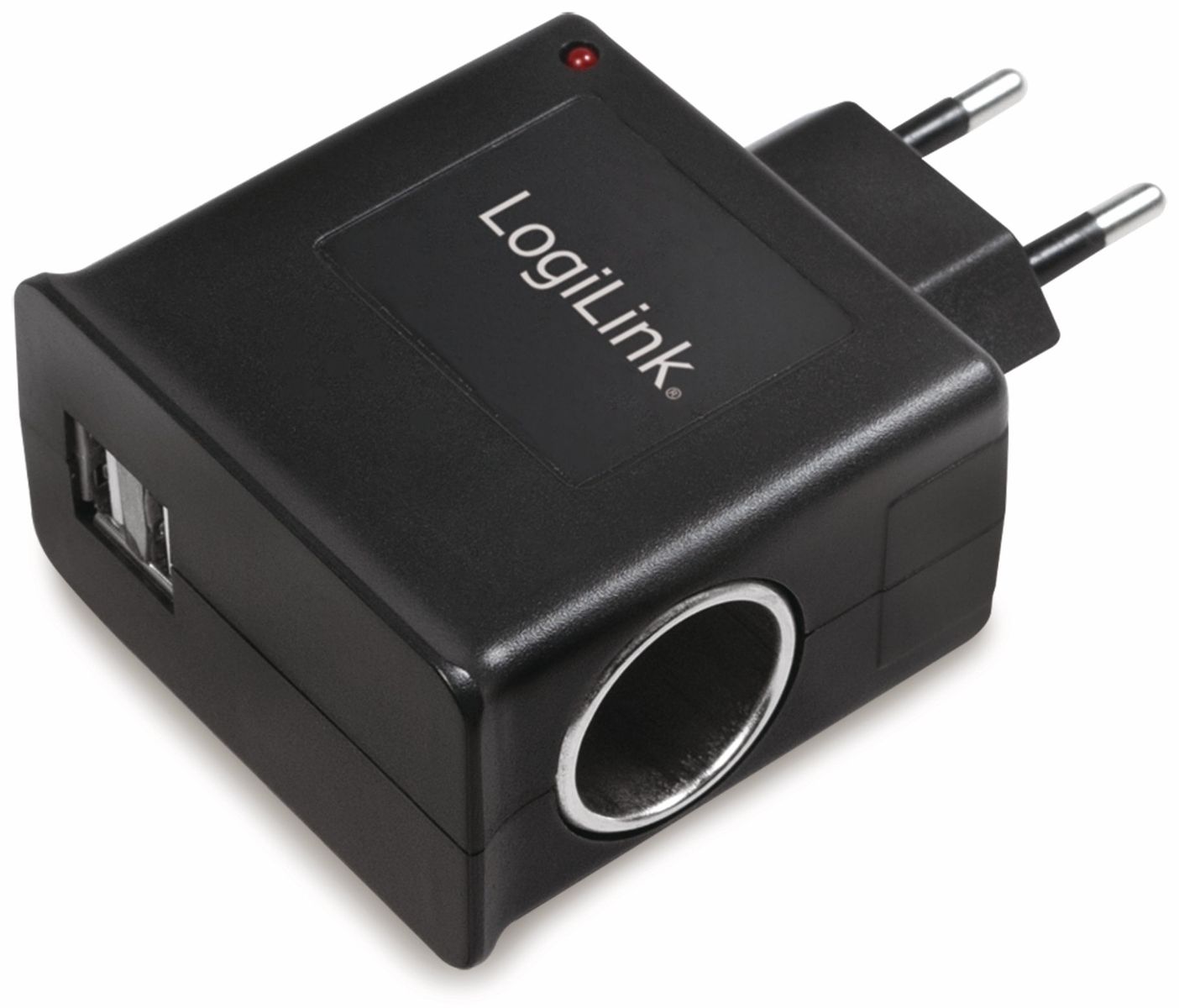 LOGILINK Stecker-Schaltnetzteil mit USB- und KFZ-Buchse von Logilink