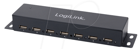 LOGILINK UA0148 - USB 2.0 Hub 7-Port mit Netzteil, Metall LOGILINK UA0148 - USB 2.0 Hub 7-Port mit Netzteil, Metall von Logilink