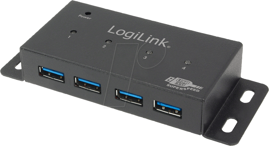 LOGILINK UA0149 - USB 3.0 Hub 4-Port mit Netzteil, Metall LOGILINK UA0149 - USB 3.0 Hub 4-Port mit Netzteil, Metall von Logilink