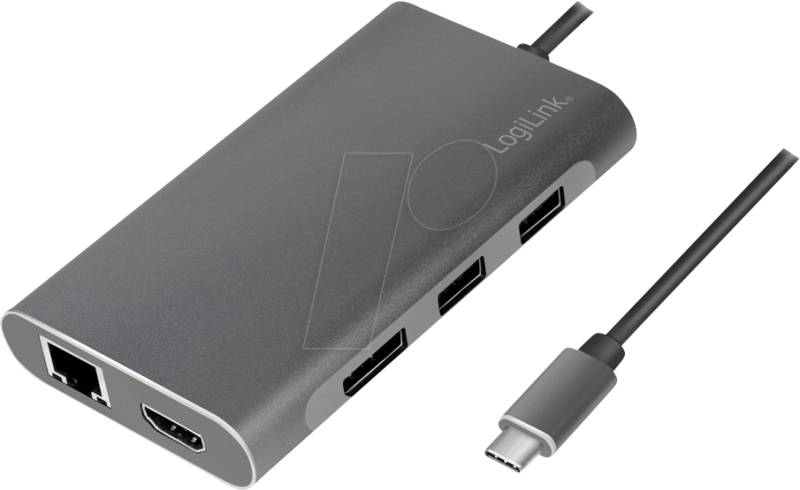 LOGILINK UA0382 - Dockingstation, USB 3.2 USB-C, 8-Port von Logilink
