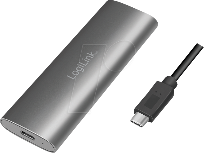 LOGILINK UA0389 - Externes M.2 NVMe & SATA HDD/SSD Gehäuse, USB 3.1, silber von Logilink