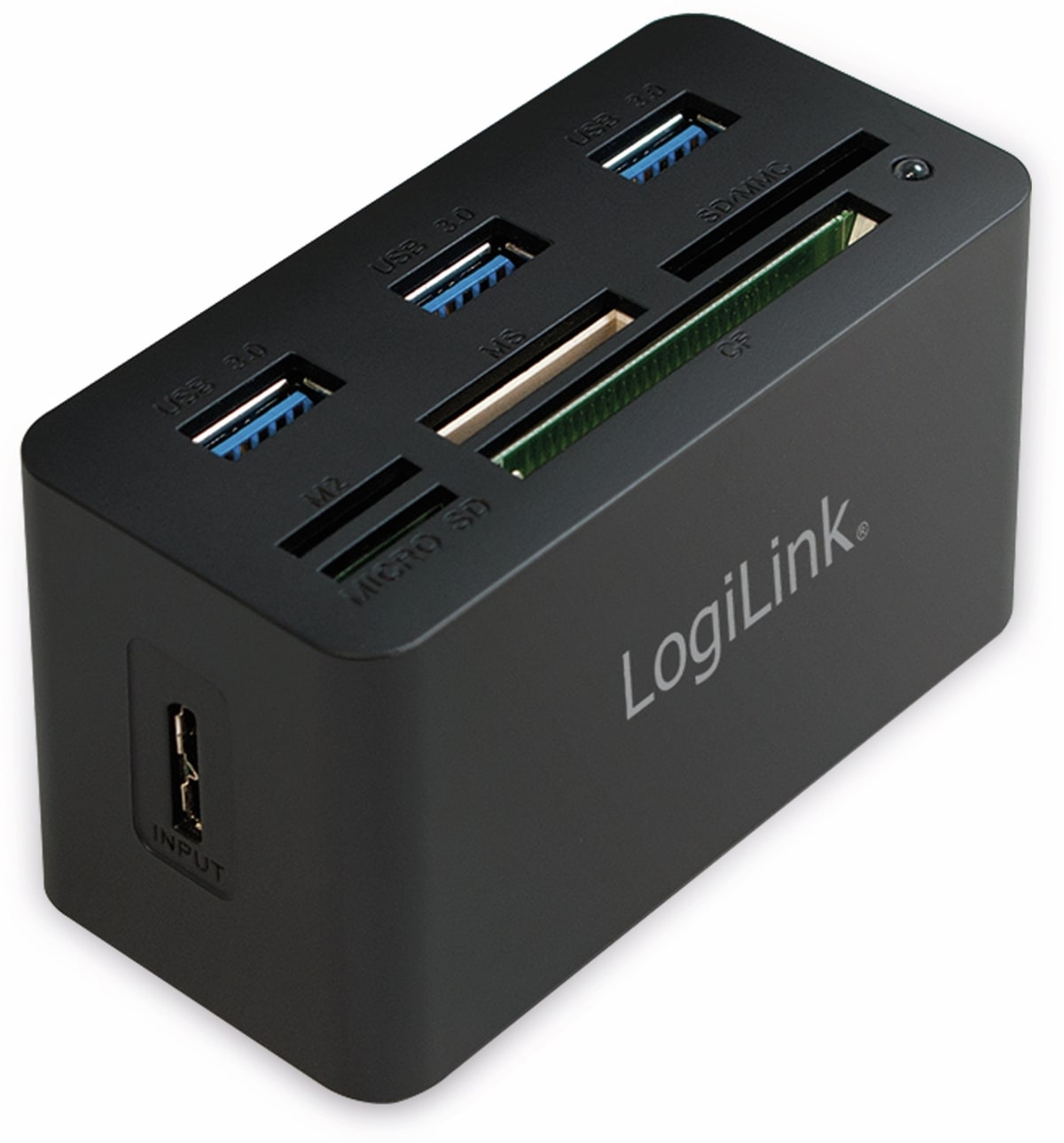 LOGILINK USB 3.0 Cardreader CR0042, 3x USB-A LOGILINK USB 3.0 Cardreader CR0042, 3x USB-A von Logilink