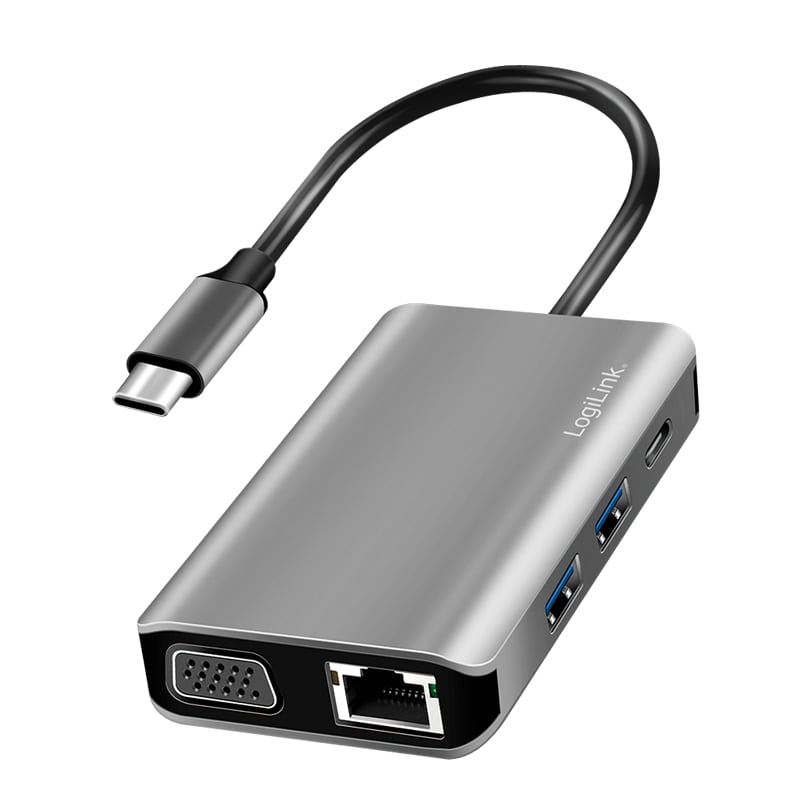 LOGILINK USB 3.2 Dockingstation UA0410, Gen1, 7-Port, USB-C PD, Anthrazit LOGILINK USB 3.2 Dockingstation UA0410, Gen1, 7-Port, USB-C PD, Anthrazit von Logilink
