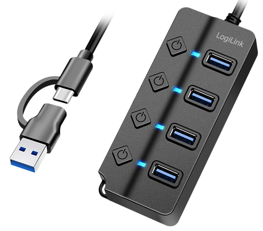 LOGILINK USB-C Hub UA0419 4 Port LOGILINK USB-C Hub UA0419 4 Port von Logilink