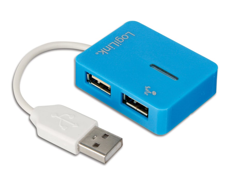 LOGILINK USB-Hub Smile, blau LOGILINK USB-Hub Smile, blau von Logilink