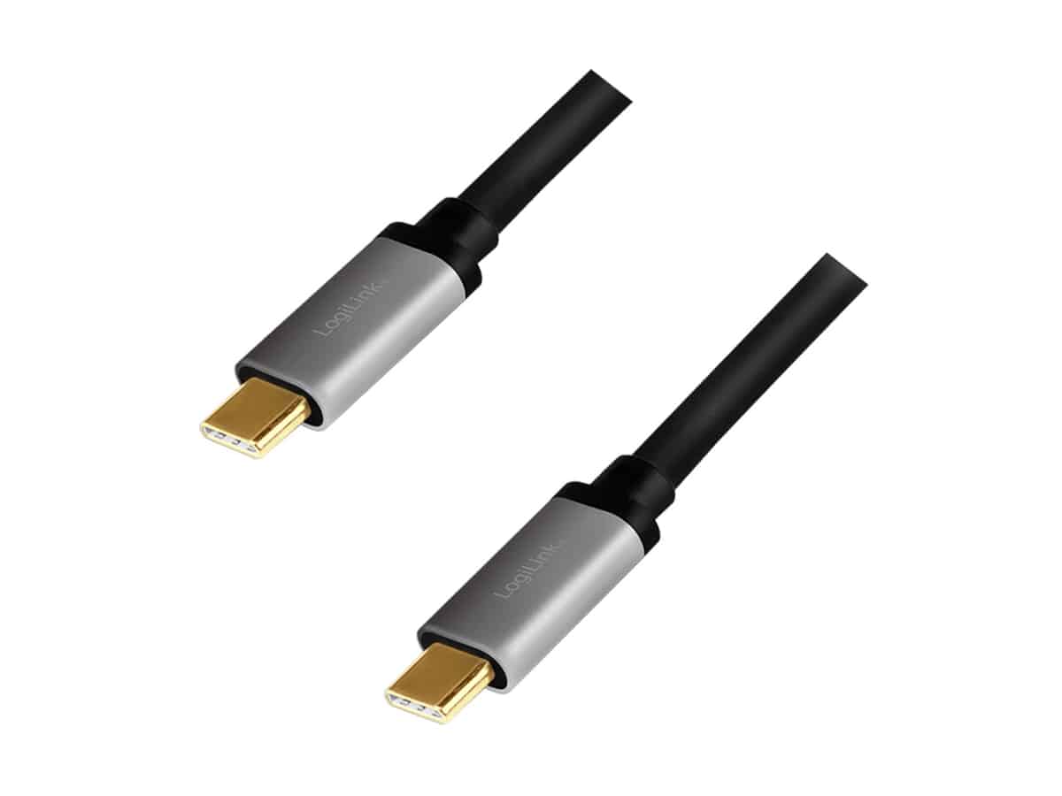 LOGILINK USB2.0 Kabel CUA0106 USB-C M/USB-C M, Alu, 1,5 m LOGILINK USB2.0 Kabel CUA0106 USB-C M/USB-C M, Alu, 1,5 m von Logilink