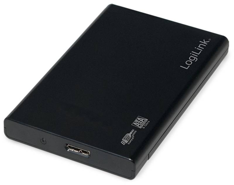 LOGILINK USB3.0 Festplattengehäuse UA0275, 6,35 cm (2,5"), Super-Slim, schwarz von Logilink