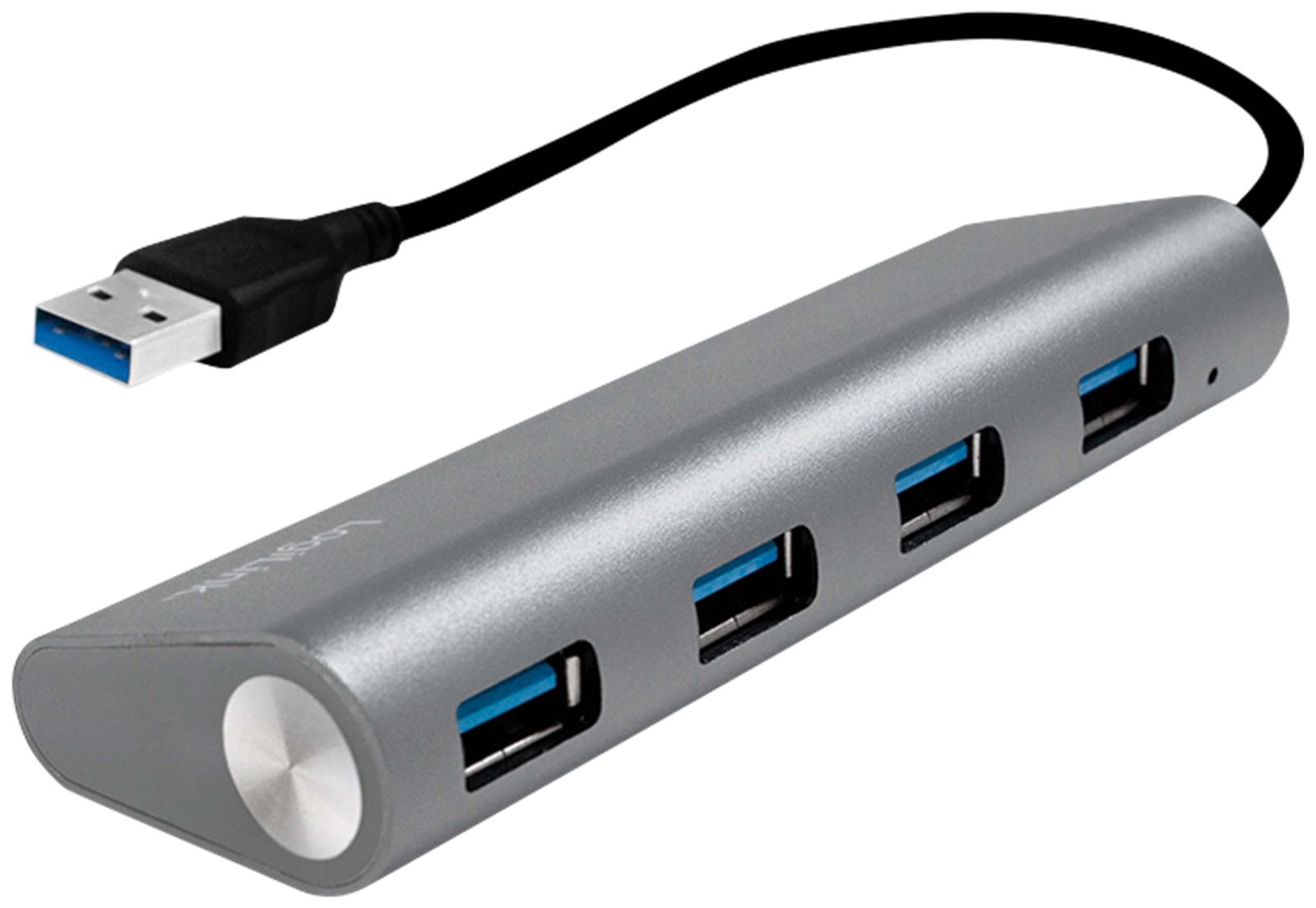 LOGILINK USB3.0-Hub UA0307, 4x USB-A, Aluminium von Logilink